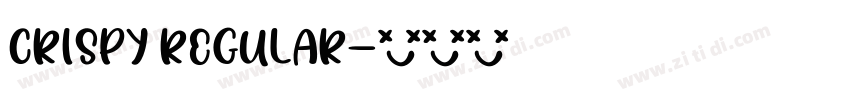 CRISPY Regular字体转换